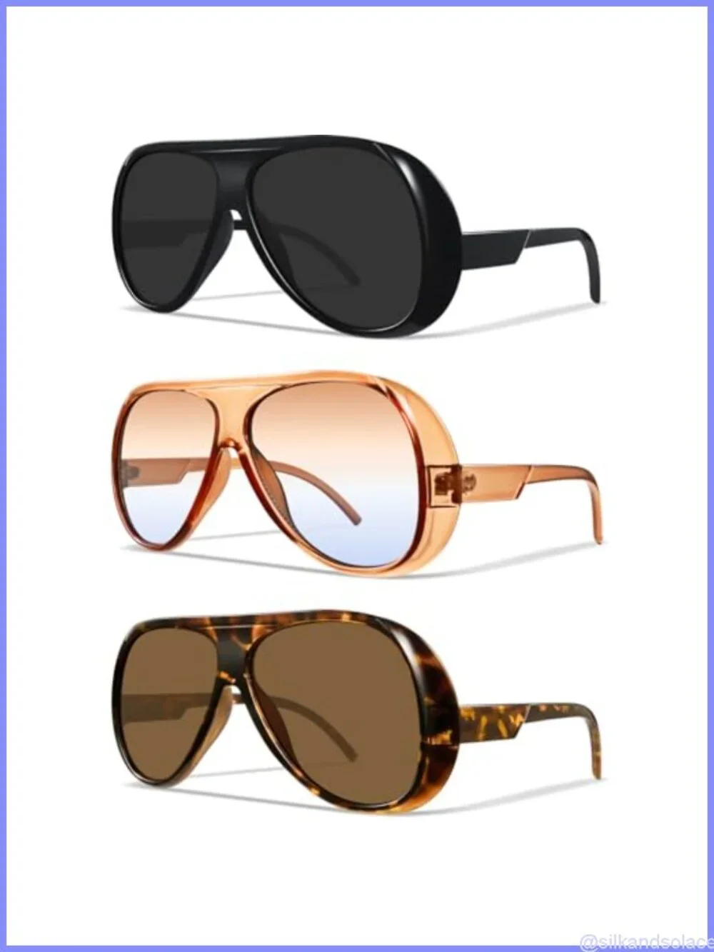 Aviator Sunglasses Retro Oversized Polarized UV400 Protection Outdoor Driving